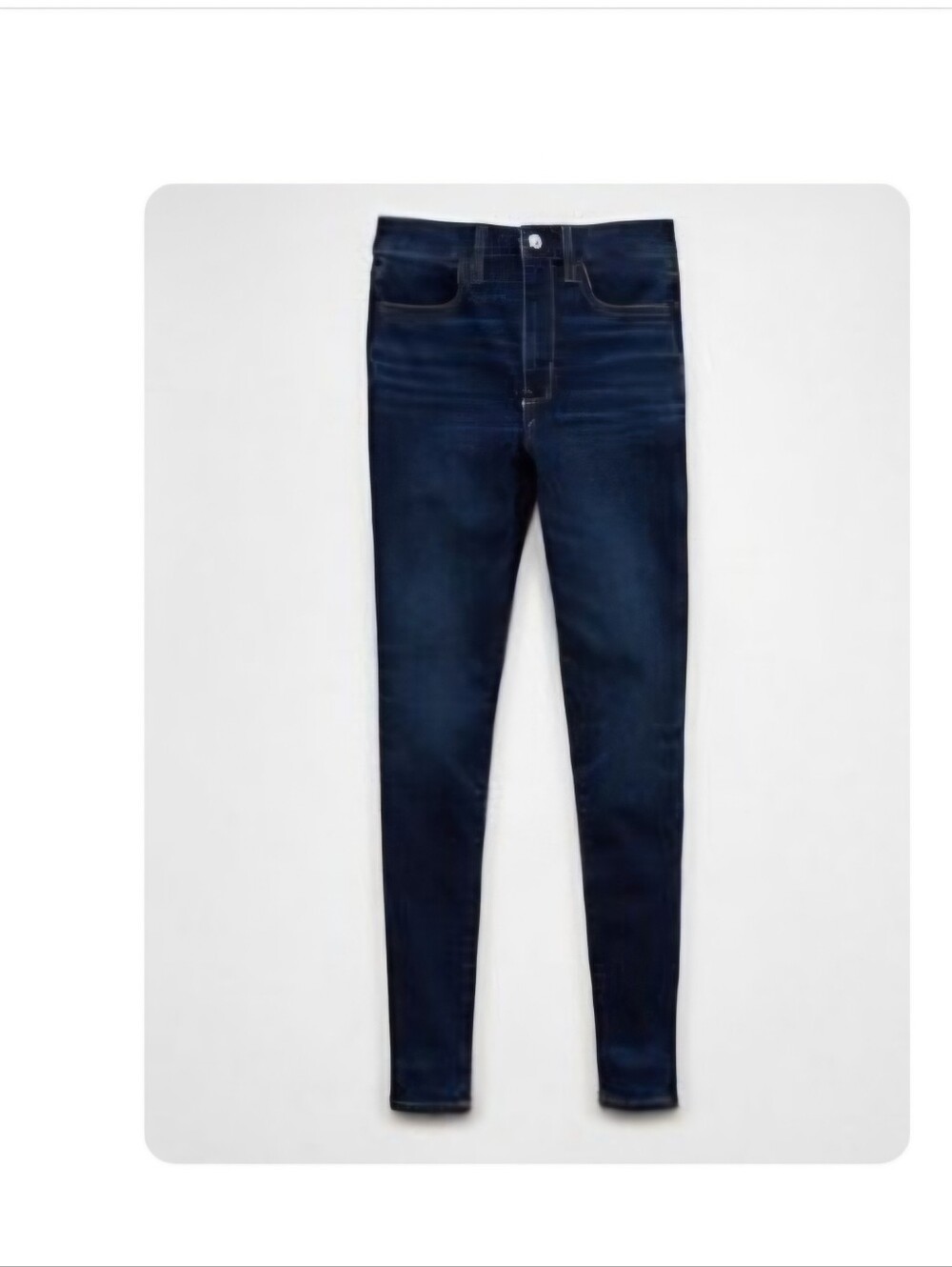 American Eagle Navy Blue Women's Skinny Jeans Jeggings Super High Rise Size 4